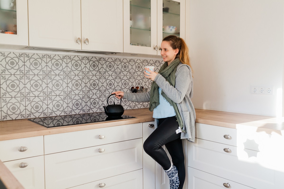 Fliese Patchwork Dekor Zementoptik grau Contrasti Tappeto 2 Ragno by Marazzi