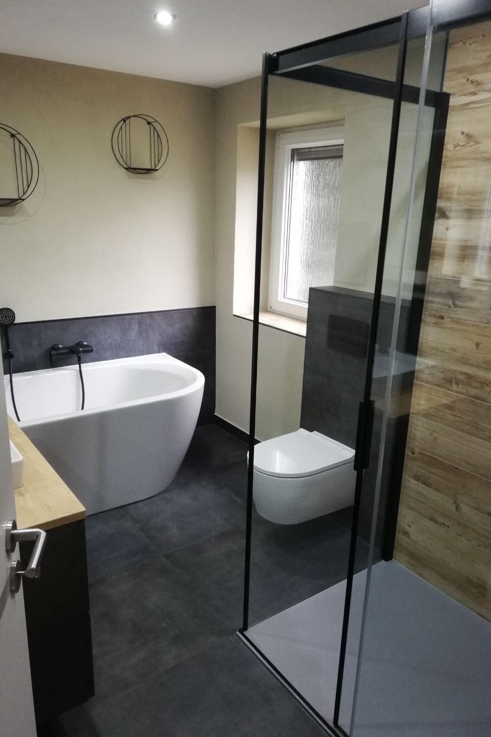 Fliese Betonoptik schwarz durchgefärbtes Feinsteinzeug kalibriert Patch Black Ragno by Marazzi