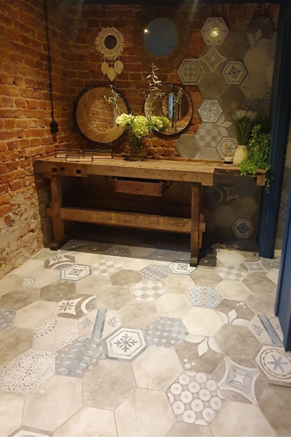 Fliese Sechseck Hexagon Dekor Retro Vintage New Orleans French Quarter Bourbon CIR