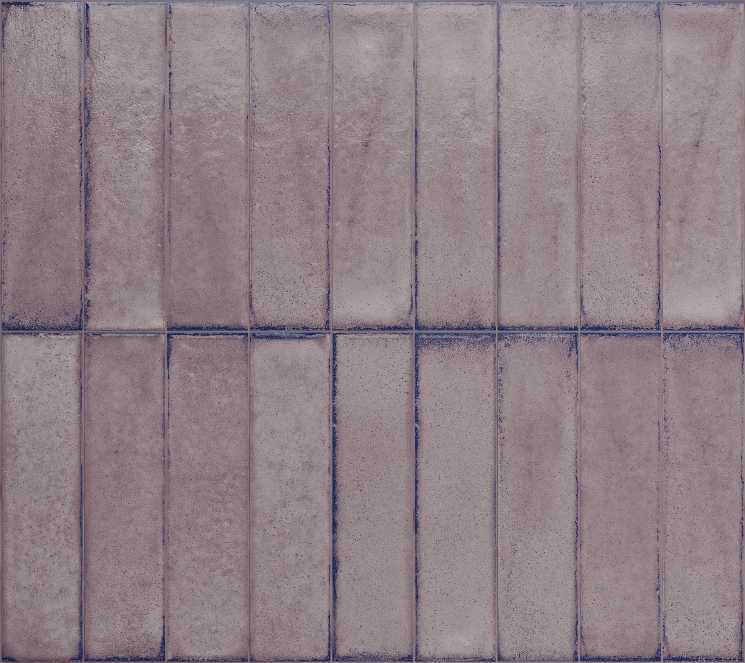 Fliese unregelmäßige Oberfläche 5x20 cm "Tetris Orchid" lila glänzend