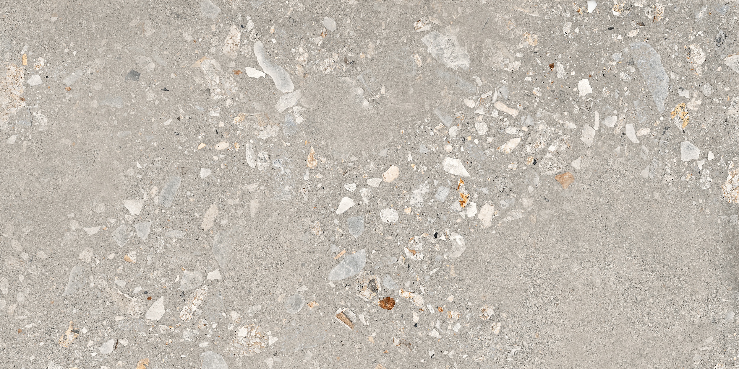 60x120 cm Fliese Terrazzo-Optik Logico Cosmo Cement Sant Agostino grau-braun