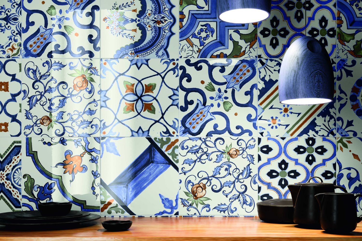 RESTPOSTEN Wandfliese Vintage Dekor 25x25 cm "Galana" | 24 verschiedene Dekore nach Zufall