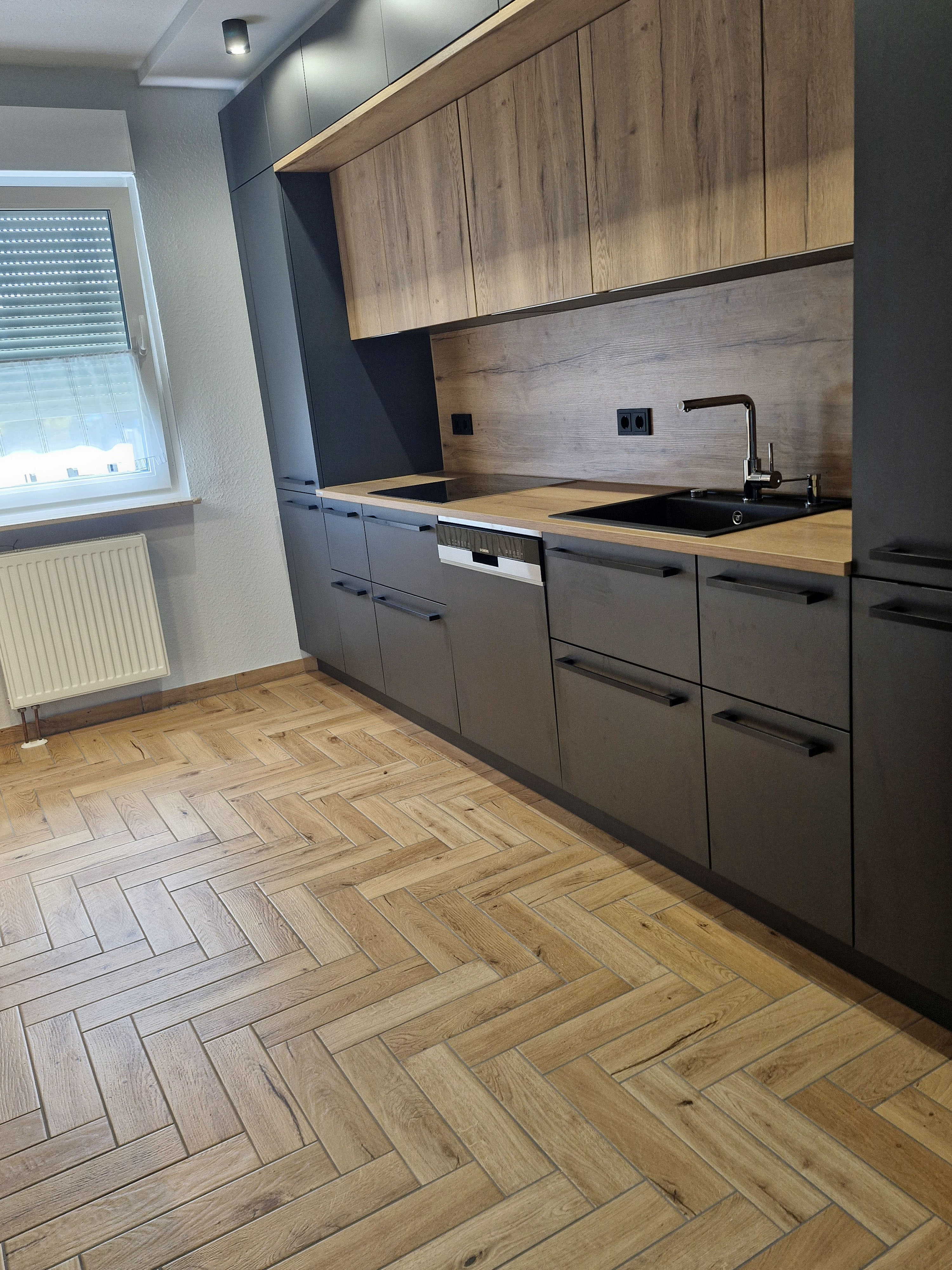 Fliese Holzoptik Fischgrät 10x40 cm "I Roveri Rovere Intenso" Herringbone warme Eiche