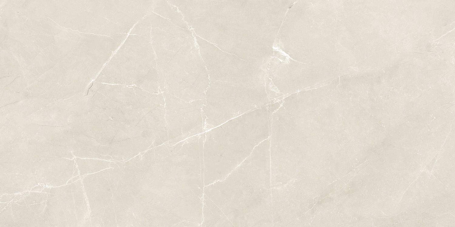 Fliese Steinoptik beige poliert "Magda Marfil" Feinsteinzeug rektifiziert