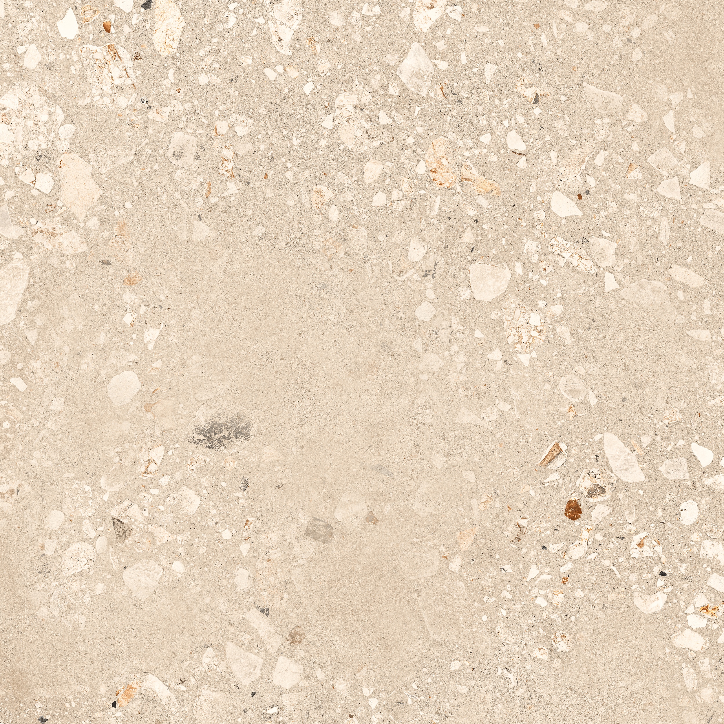 90x90 cm Fliese Terrazzo-Optik Logico Cosmo Sand Sant Agostino beige