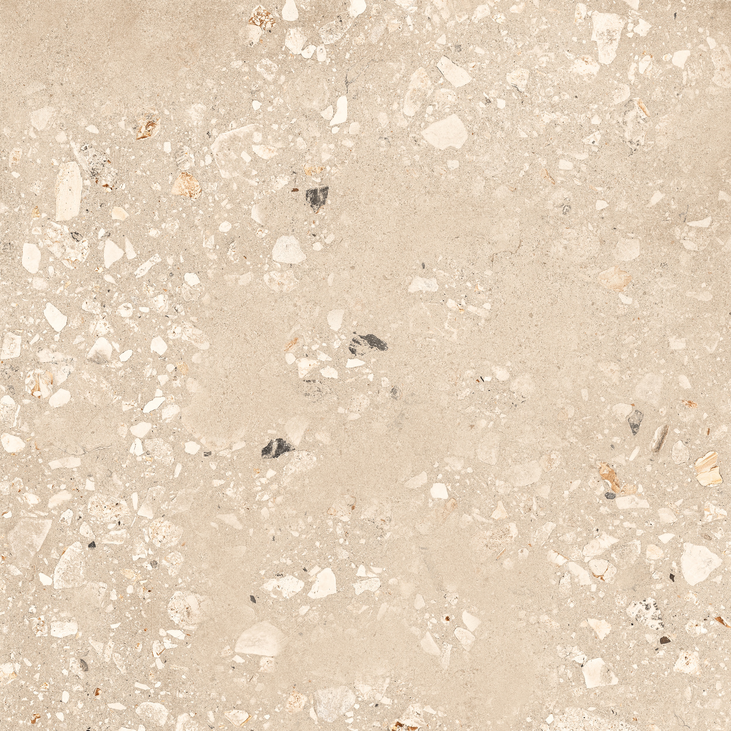90x90 cm Fliese Terrazzo-Optik Logico Cosmo Sand Sant Agostino beige