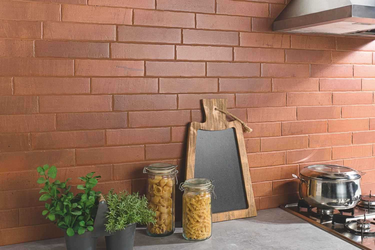 Fliese Terracotta-Steinoptik rustikale Kante "Cotto Rustico Teja" Feinsteinzeug (Farbmischung nach Zufallsprinzip)