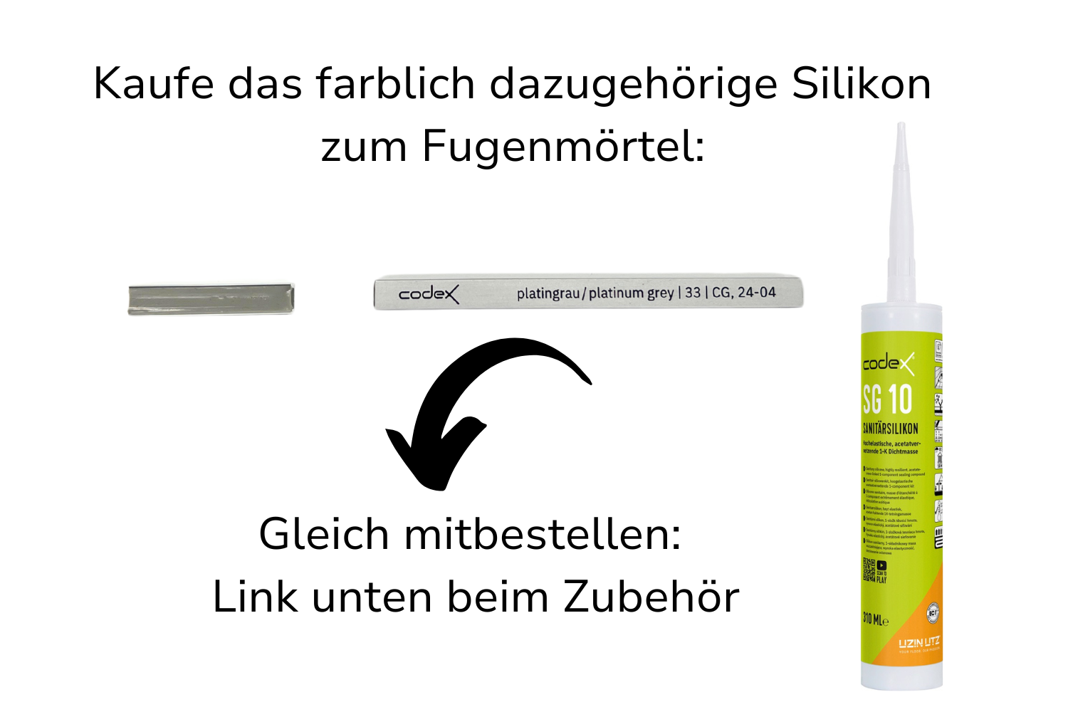 Fugenmörtel für Fliesen & Naturstein "Codex Brillant Cristal" platingrau | schnell erhärtend flexibel 5 kg