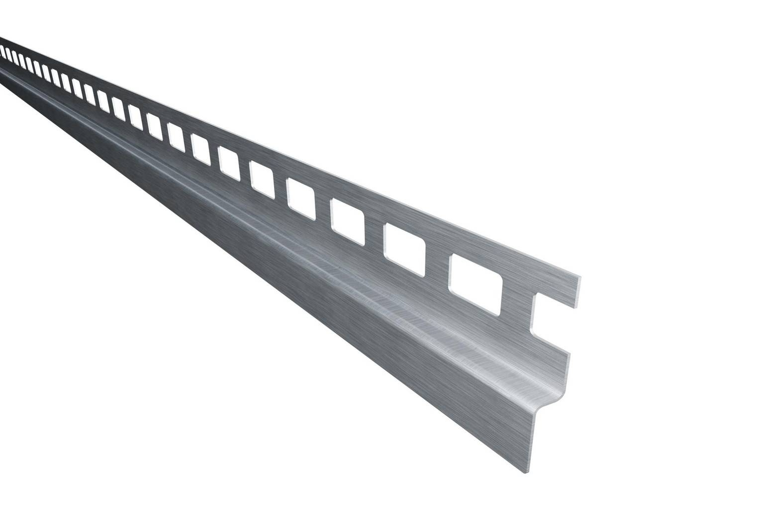 Wandprofil mit Gefälle Dural Edelstahl Feinschliff Duschprofil Gefällekeil mit Wandanschluss rechts