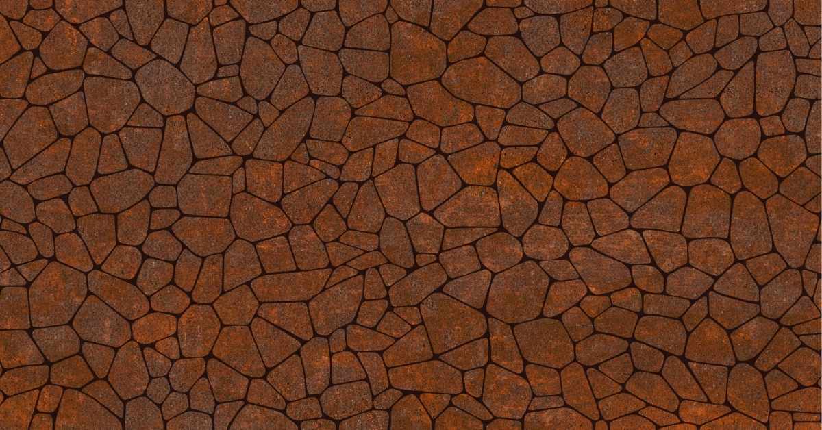 Dekorfliese in Schildkrötenoptik braun kupfer 60x120 cm "Fantasy Berlin Oxido" Feinsteinzeug rektifiziert