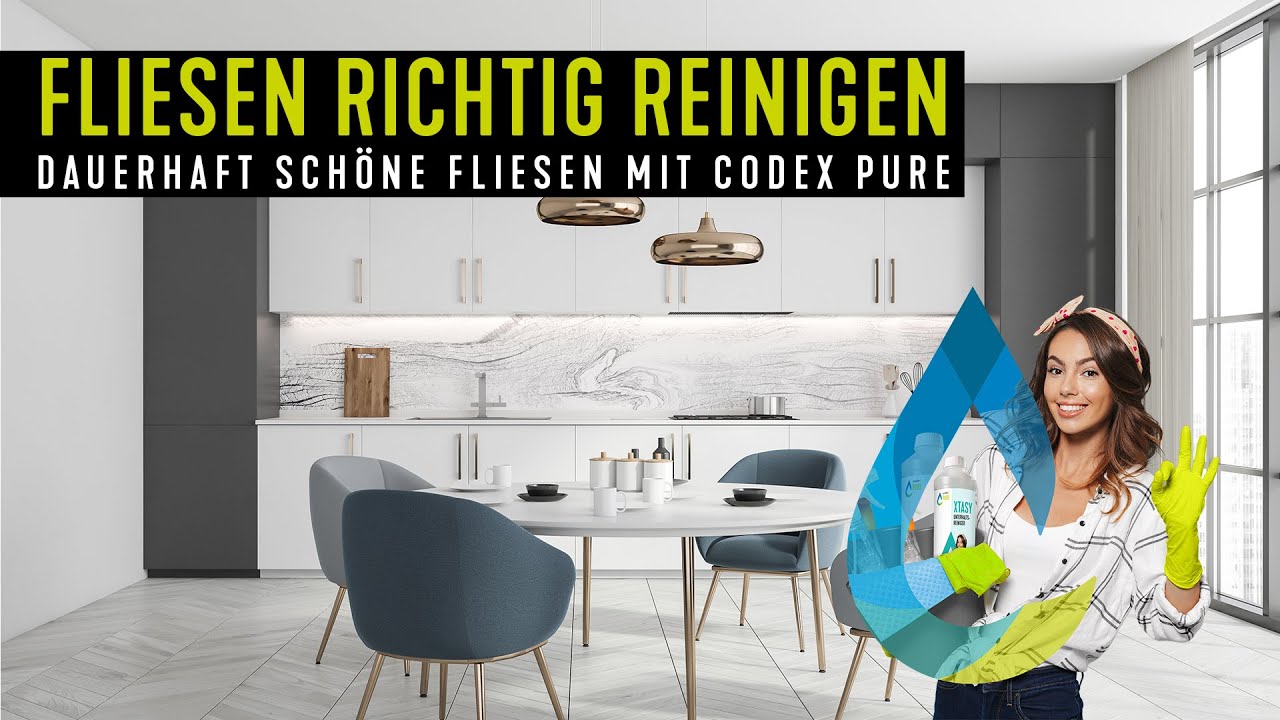 Fliesenreiniger-Set "Codex Pure Starterset" 3x 0,5 L inkl. 2 Reinigungspads