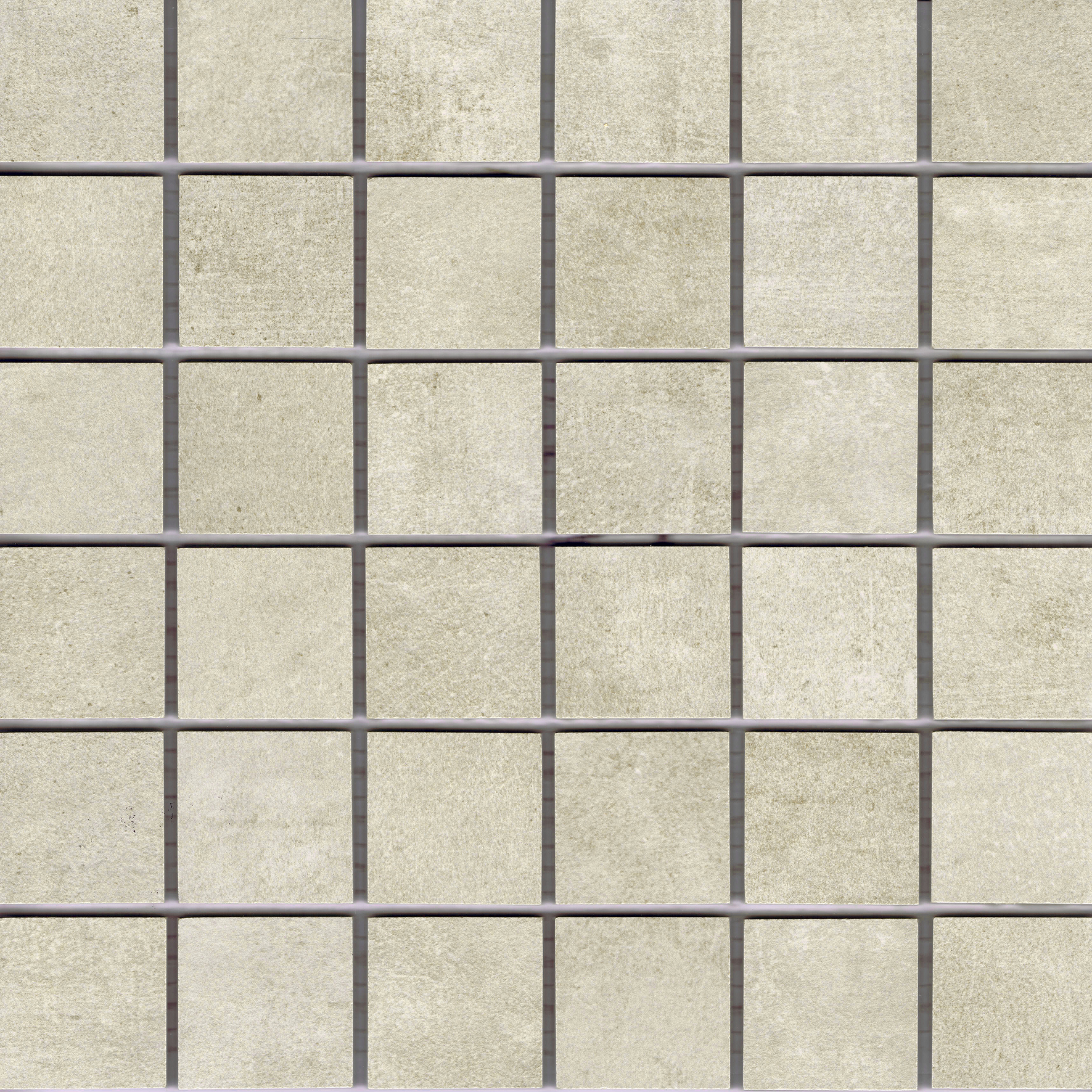 Mosaik-Fliese Betonoptik beige 30x30 Feinsteinzeug "Patch almond" Ragno Marazzi