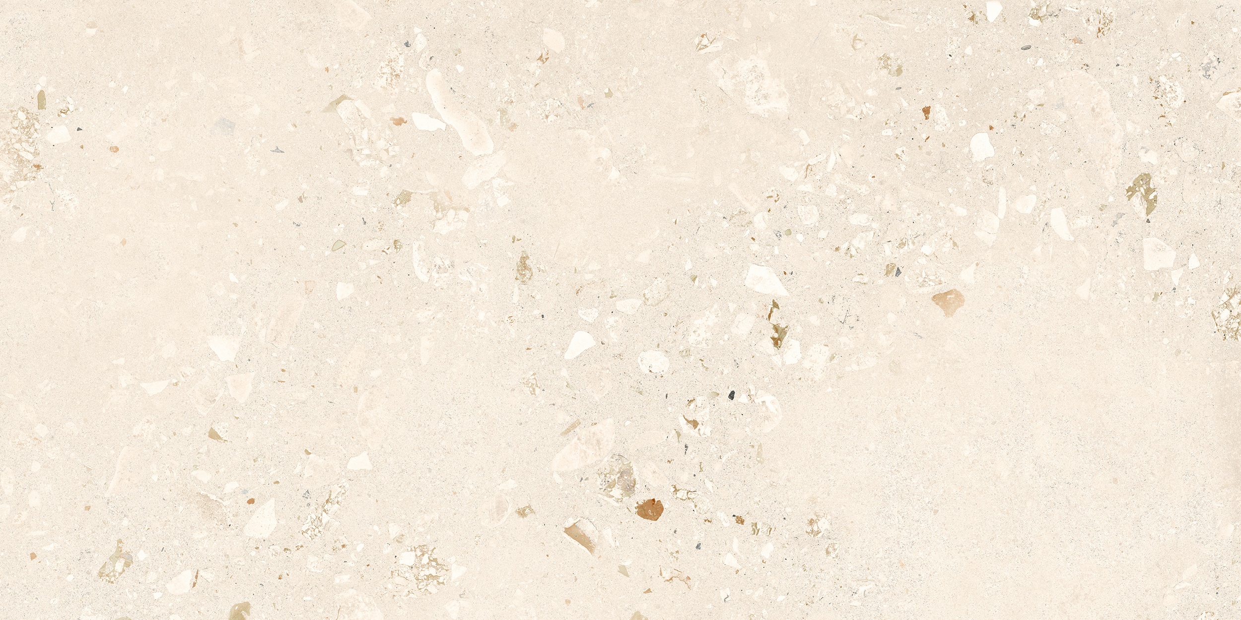 60x120 cm Fliese Terrazzo-Optik Logico Cosmo Light Sant Agostino creme elfenbein