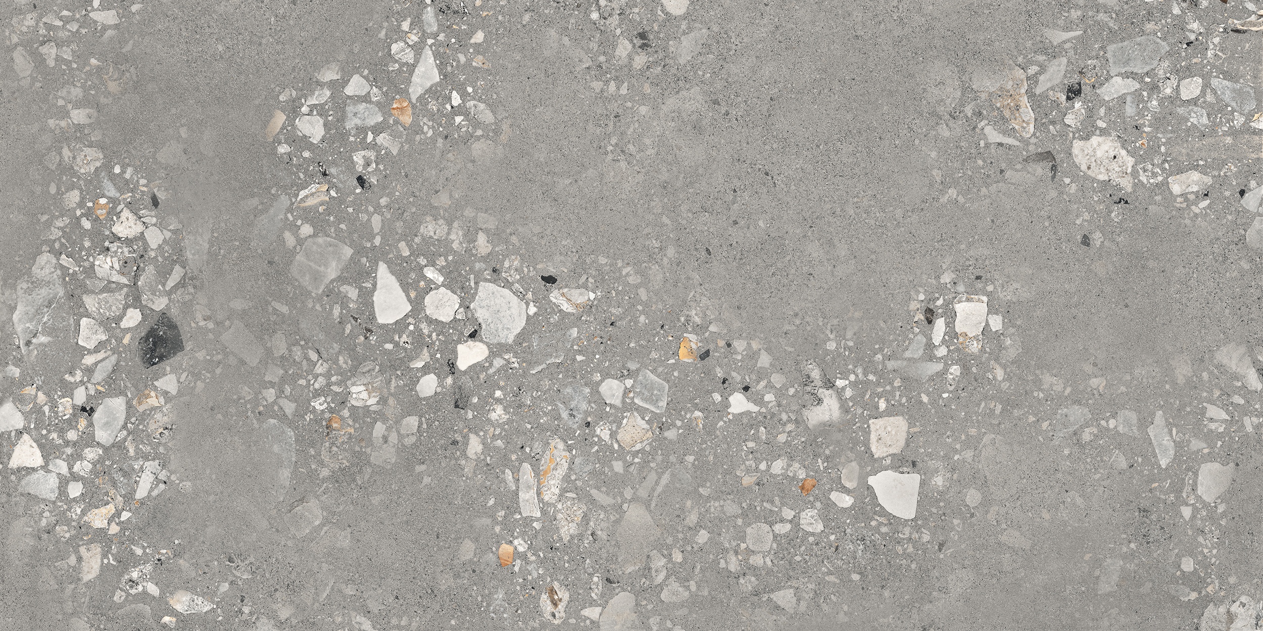 60x120 cm Fliese Terrazzo-Optik Logico Cosmo Grey Sant Agostino grau