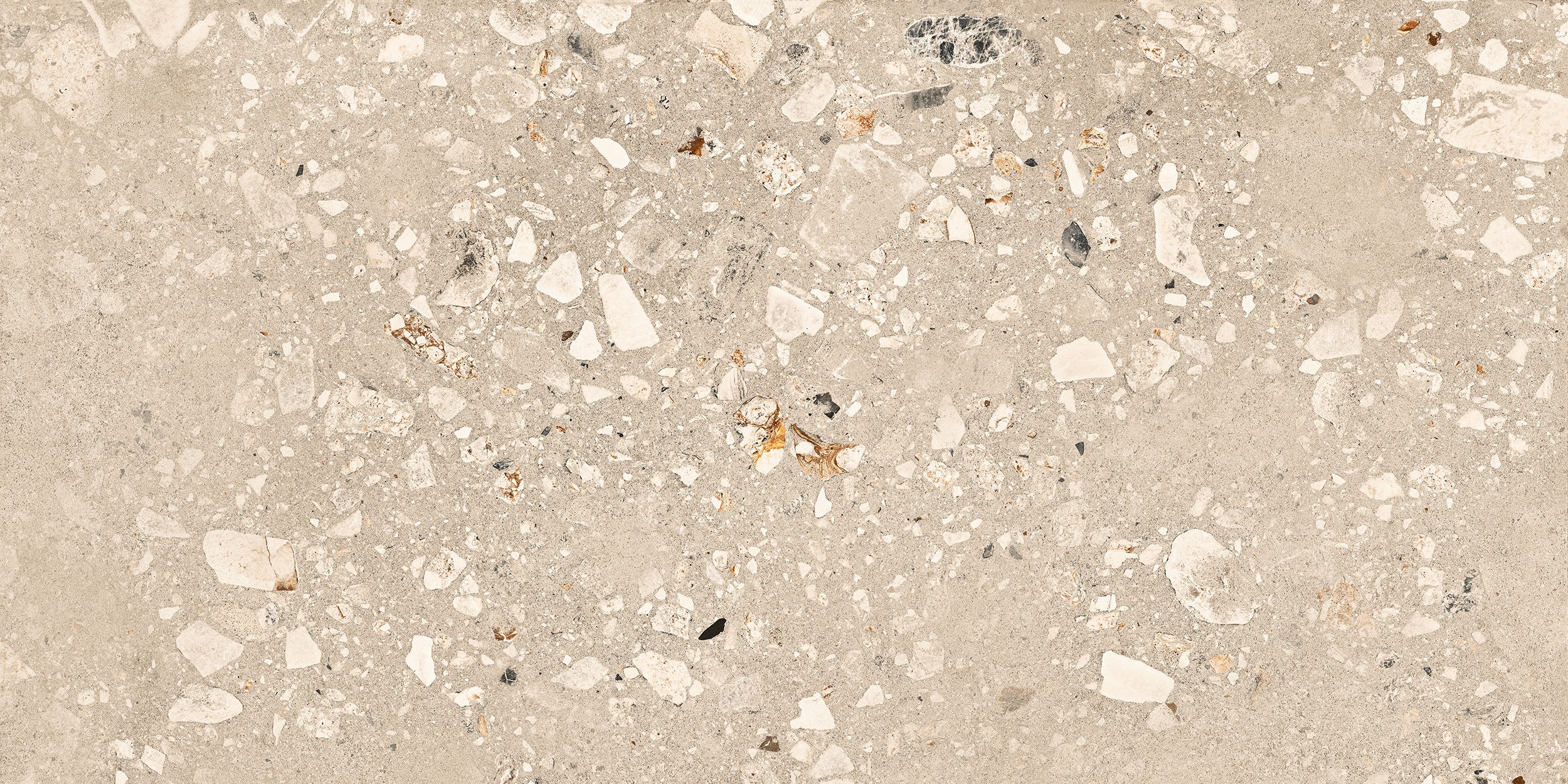 60x120 cm Fliese Terrazzo-Optik Logico Cosmo Sand Sant Agostino beige