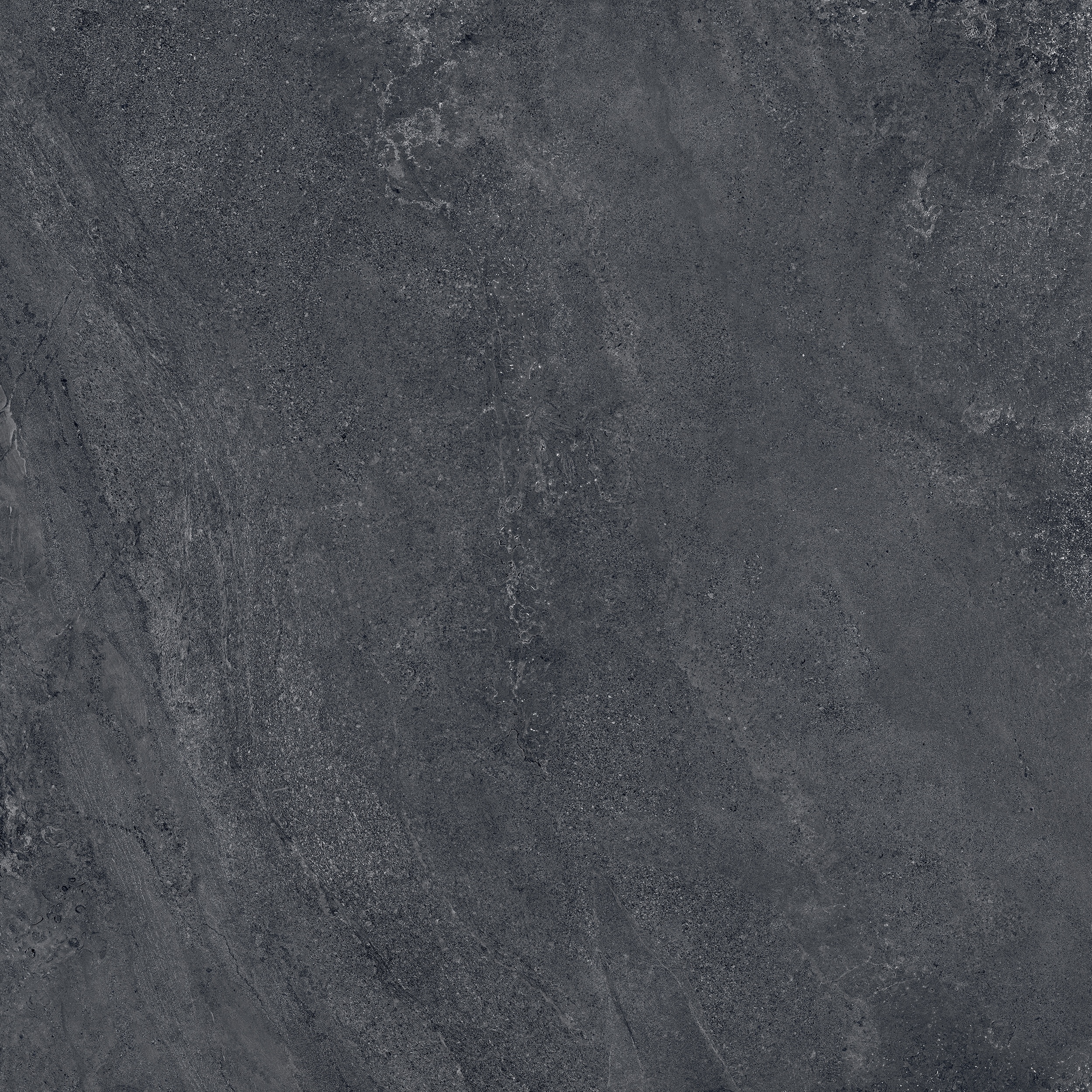 120x120 cm Fliese Natursteinoptik Sant Agostino Bergstone Black Steinoptik dunkelgrau schwarz