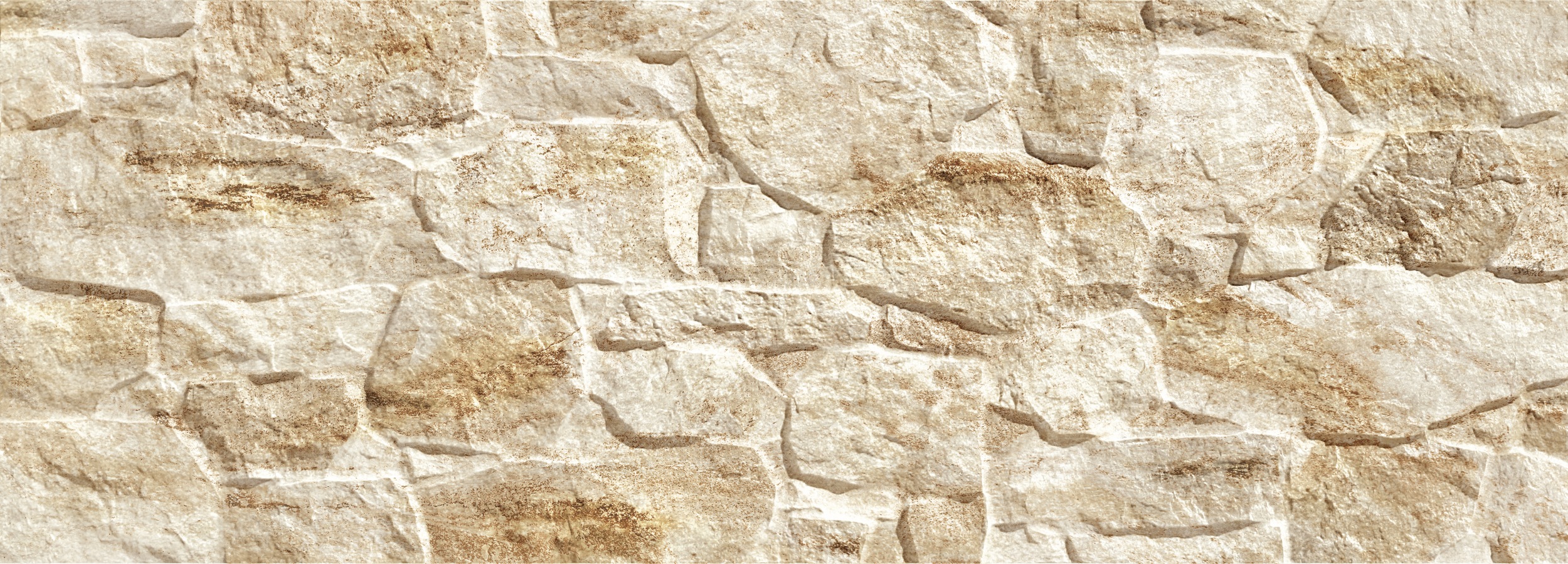 Verblender Fliese Bruchsteinoptik Aitana sand 32x89 cm Wandverblender Natursteinoptik