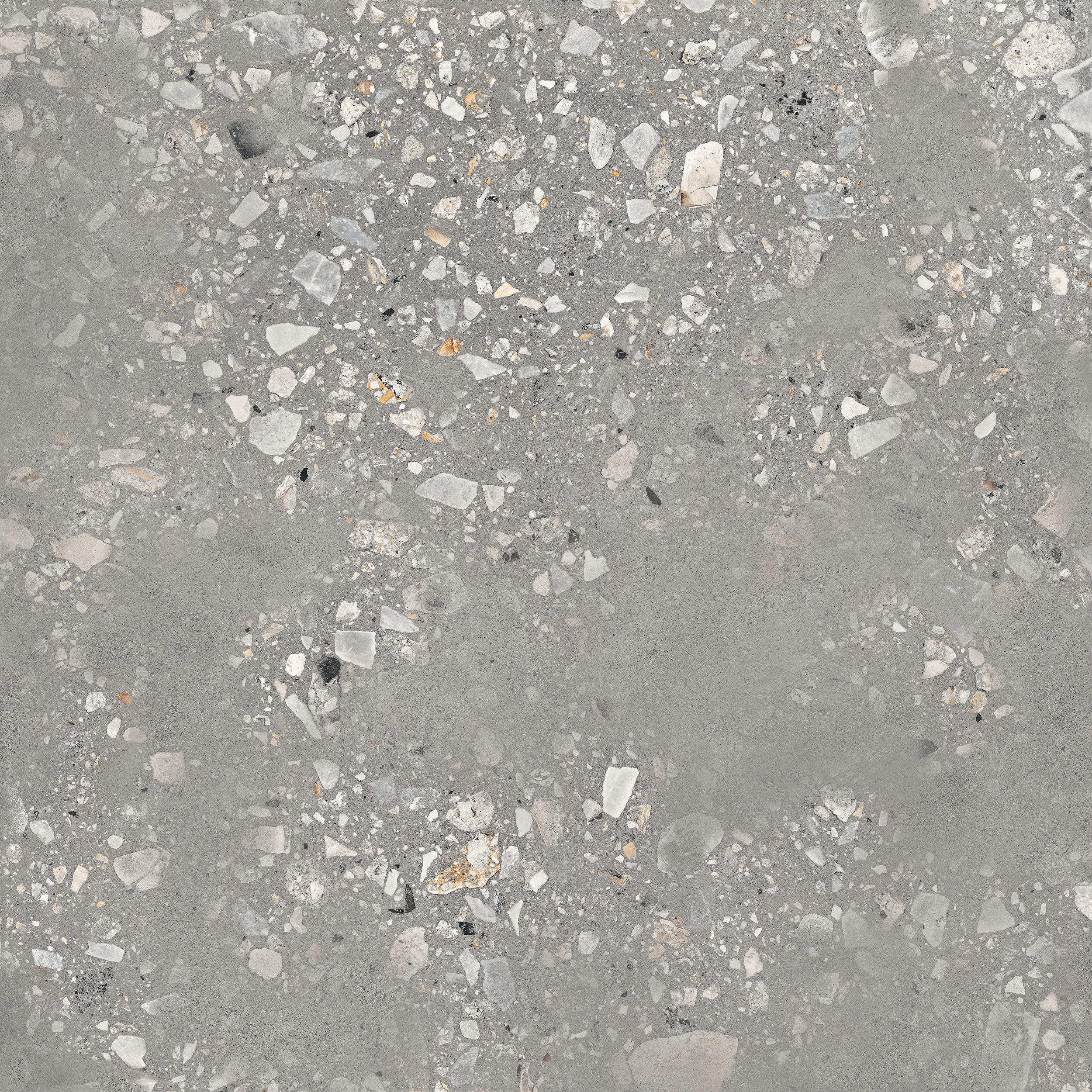 120x120 cm Fliese Terrazzo-Optik Logico Cosmo Grey Sant Agostino grau