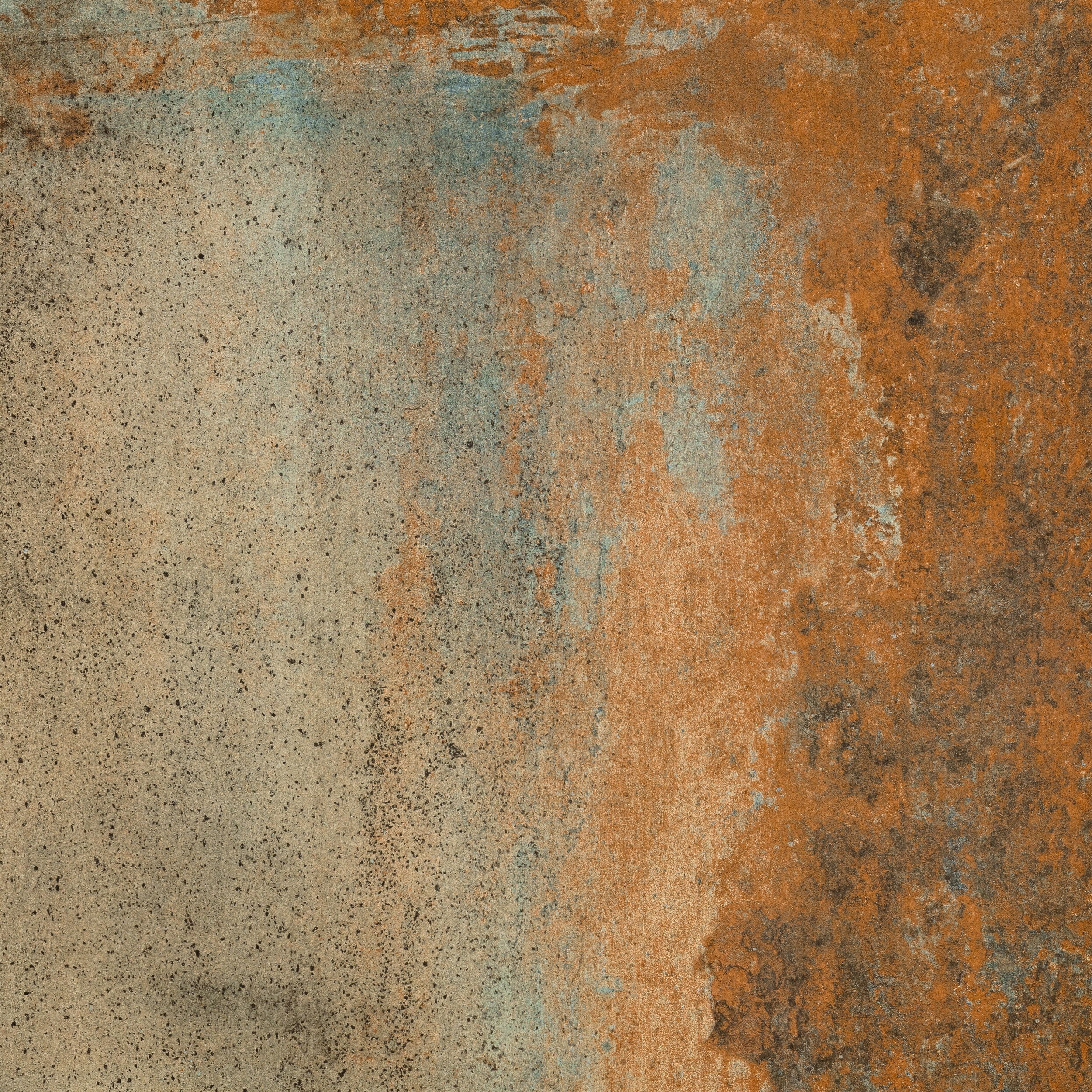 100x100 cm Fliese Metalloptik Serenissima Costruire Metallo Verde Bodenfliesen Wandfliesen Grünspan-Kupfer Rost