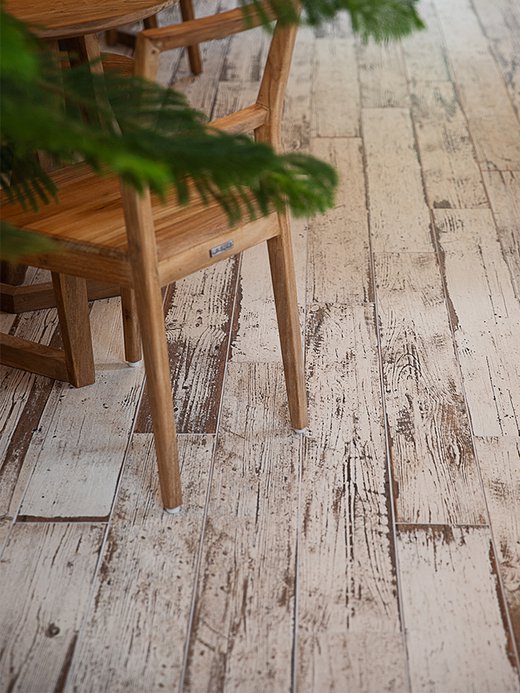 Fliese Holzoptik Vintage weiß-beige Blendart Natural Sant Agostino