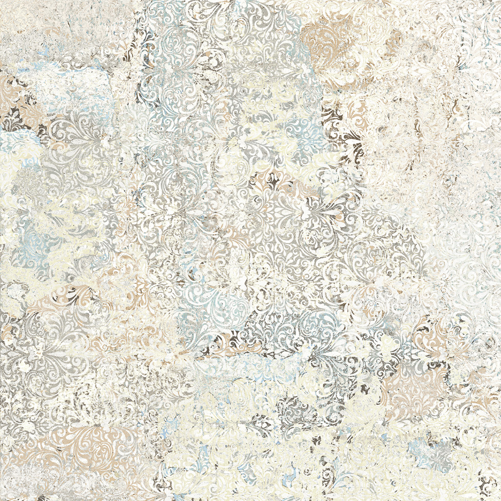 Fliese Ornamente Vintage Teppichoptik beige Carpet Sand natural