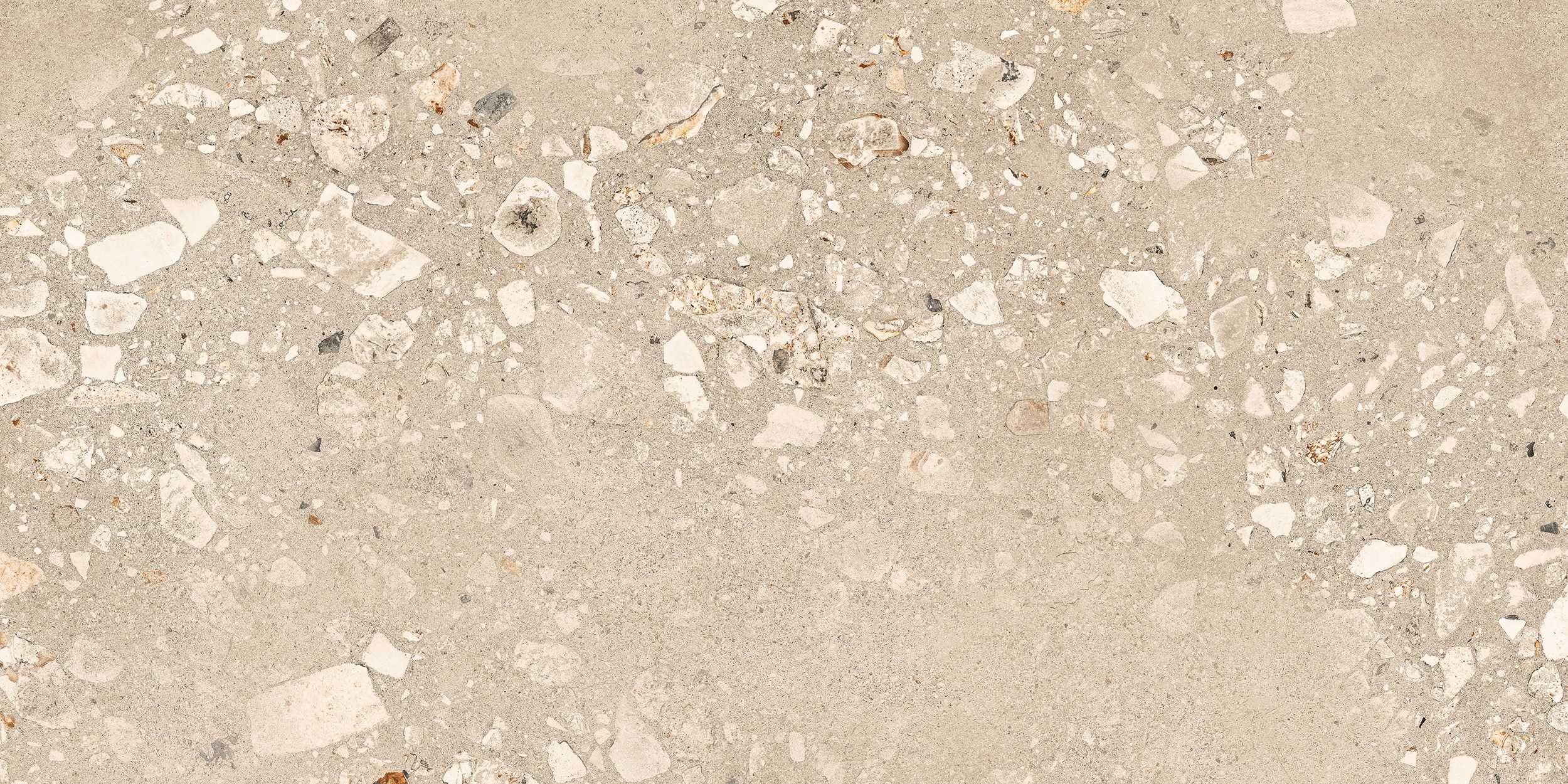 60x120 cm Fliese Terrazzo-Optik Logico Cosmo Sand Sant Agostino beige