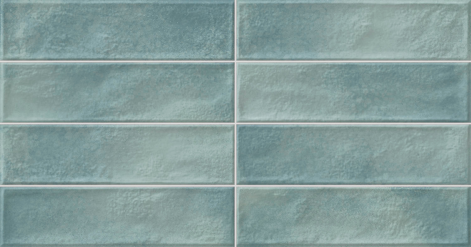 Wandfliesen Metrofliesen Manhattan Aquamarine 31x60 cm blau hellblau türkis Metro-Fliesen
