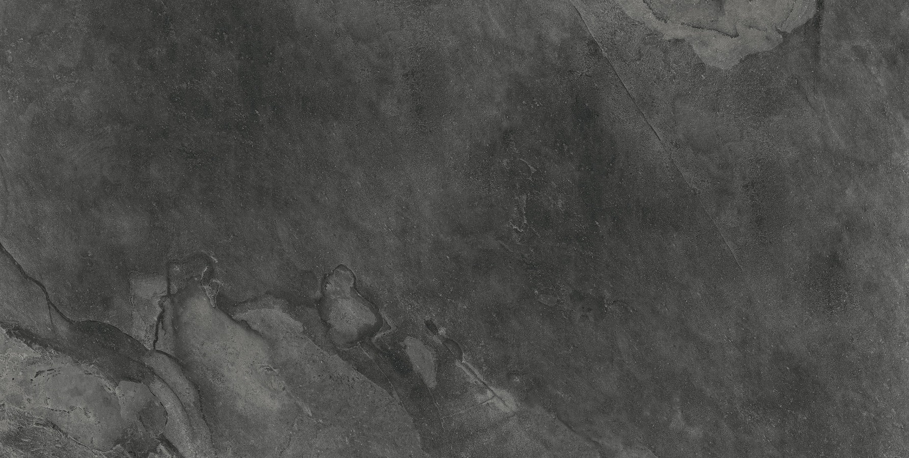 Fliese Schiefer Optik schwarz matt Großformat kalibriert 60x120cm Makai Marengo