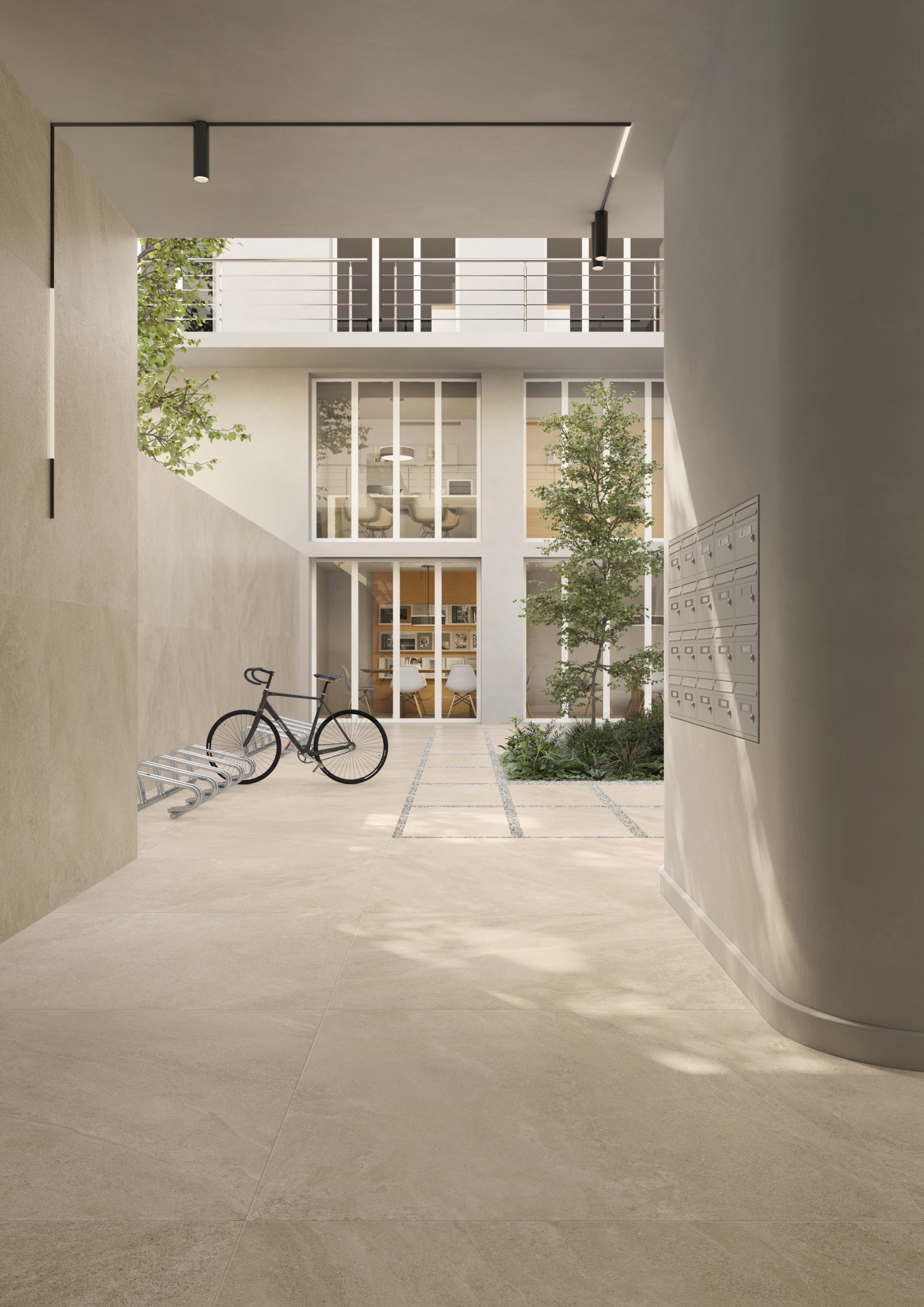 Bodenfliese Natursteinoptik Sant Agostino Bergstone Ivory Steinoptik beige