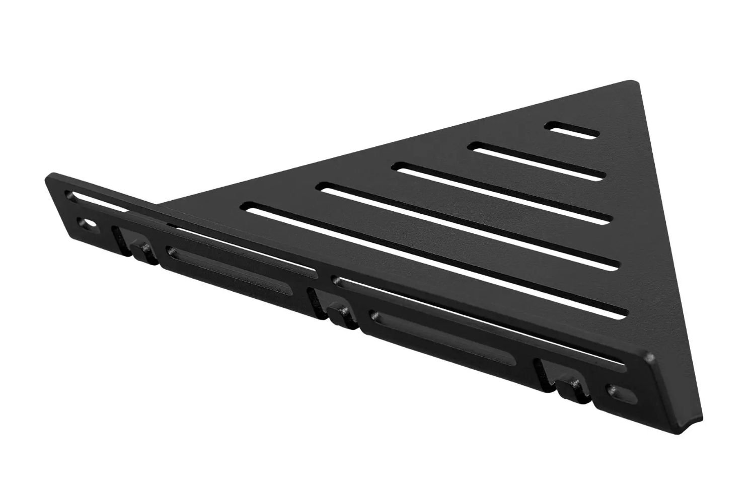 Dural Duschablage TSAC65 LM1+ mit Haken nachträglich einbaubar schwarz Feinstruktur 28x20x0,2 cm