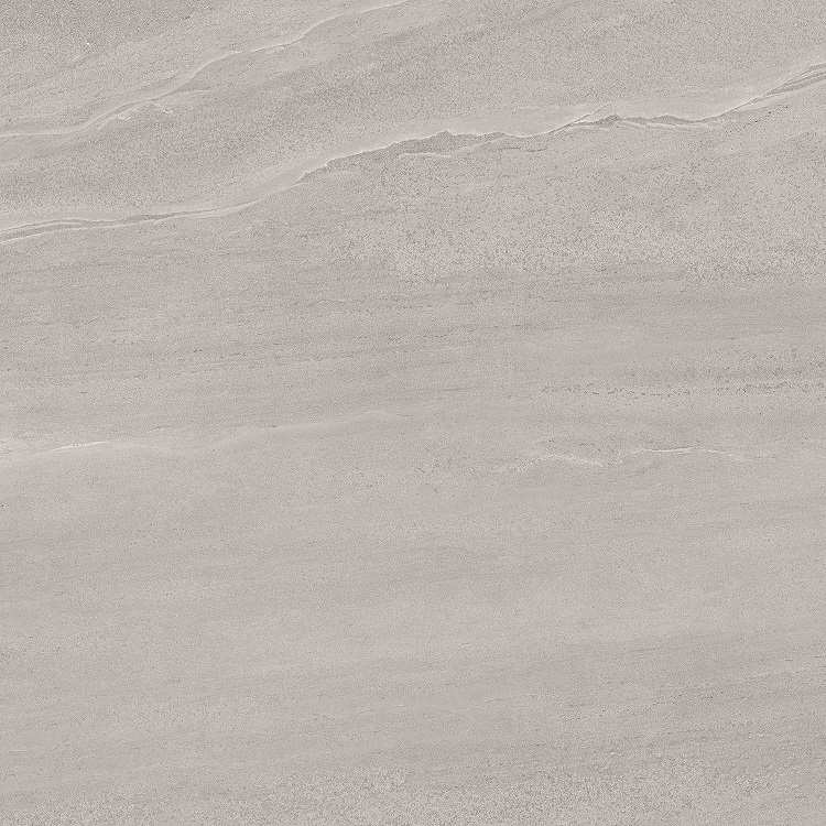 Fliese Sandstein-Optik hellgrau 100 x 100 cm "Eddystone Perla" Feinsteinzeug rektifiziert