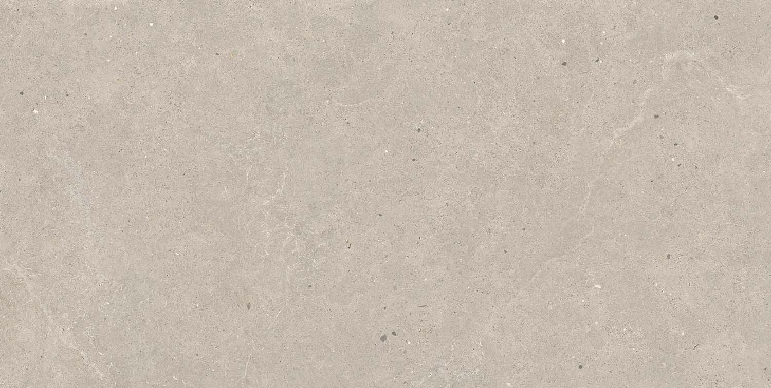 Fliese Kalkstein-Optik braun matt "Serenna Mud" Feinsteinzeug rektifiziert