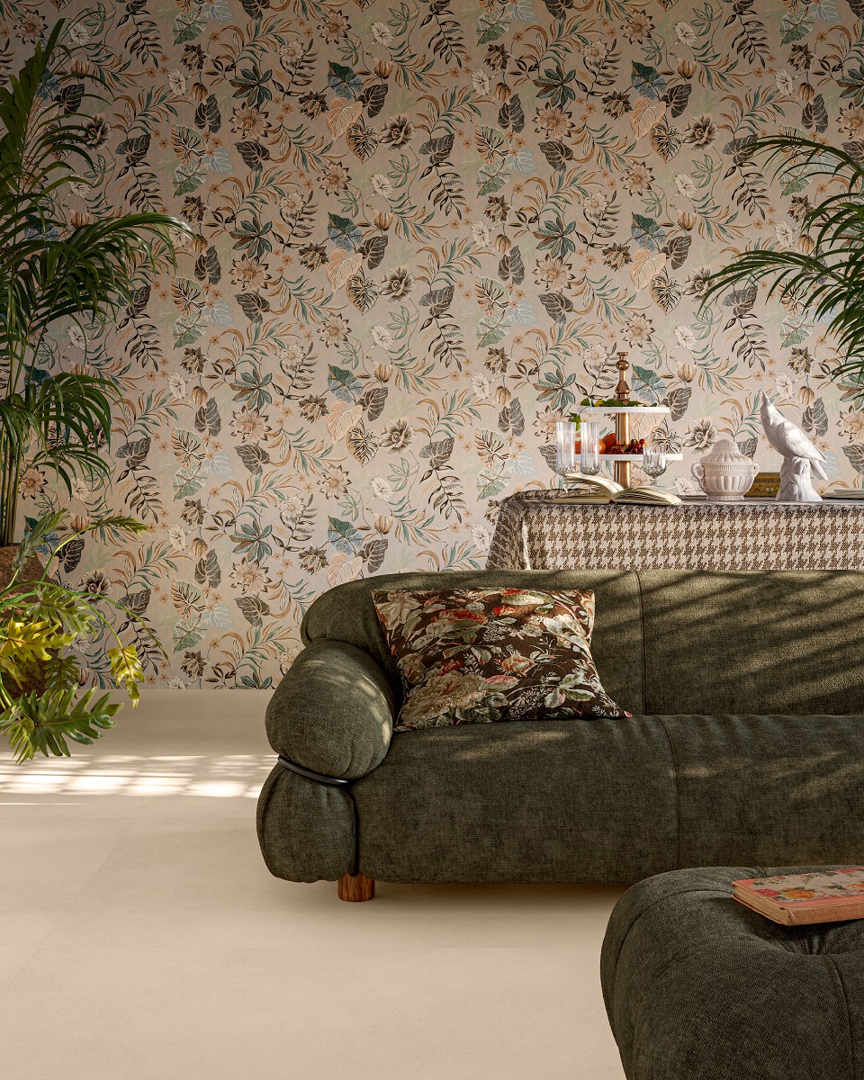 Fliese Betonoptik beige matt kalibriert Sable Beige Sant Agostino