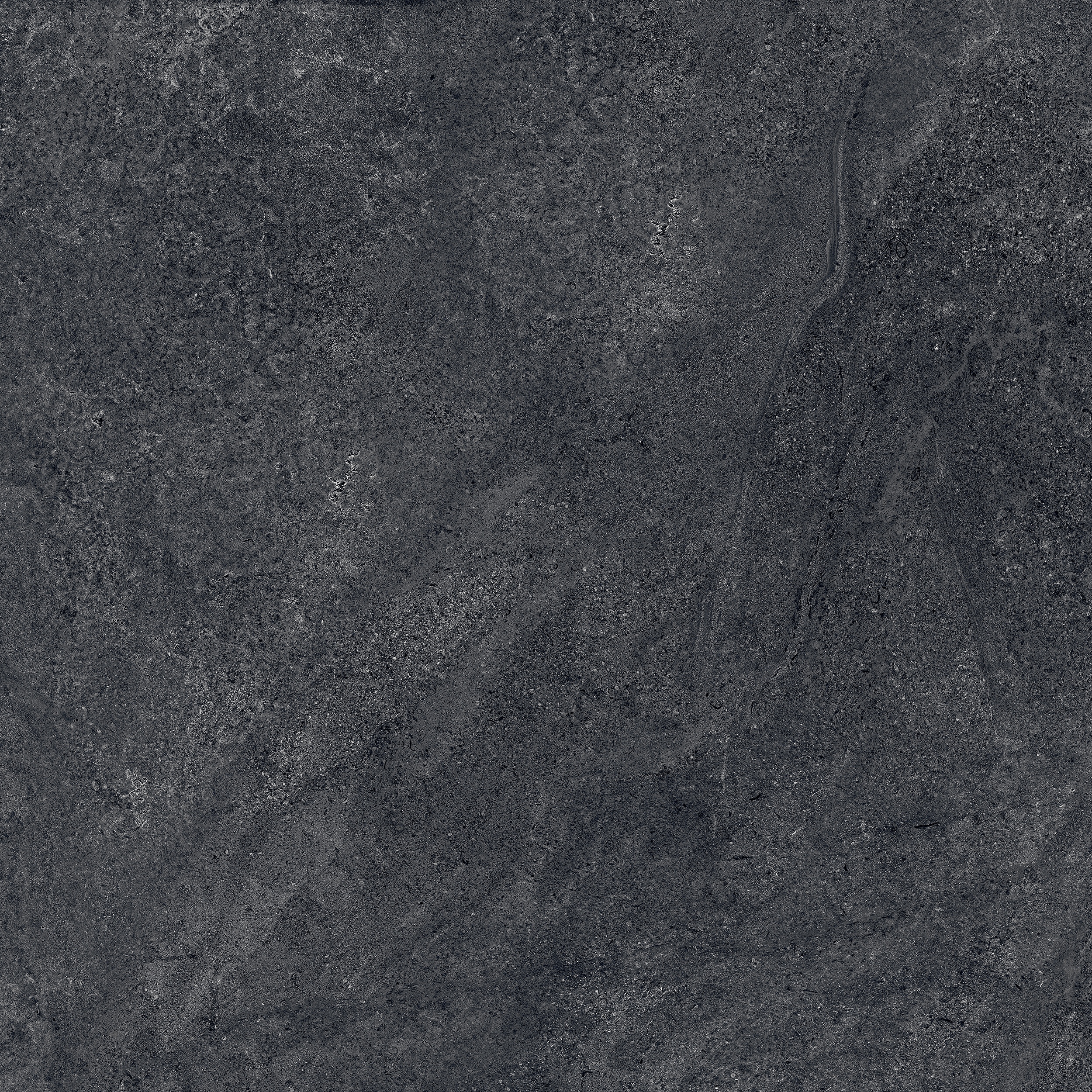 90x90 cm Fliese Natursteinoptik Sant Agostino Bergstone Black Steinoptik dunkelgrau schwarz