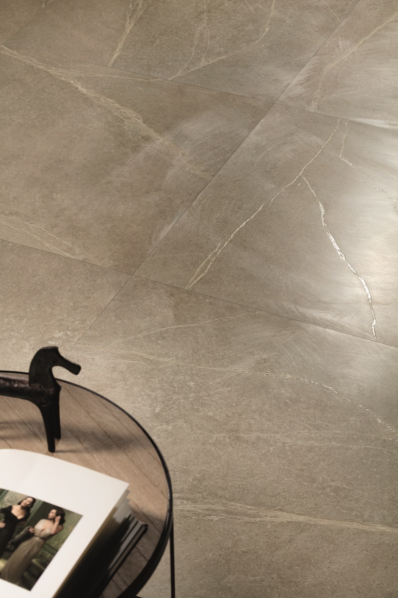 Fliese Speckstein-Optik beige matt Soap Stone Ivory Cercom