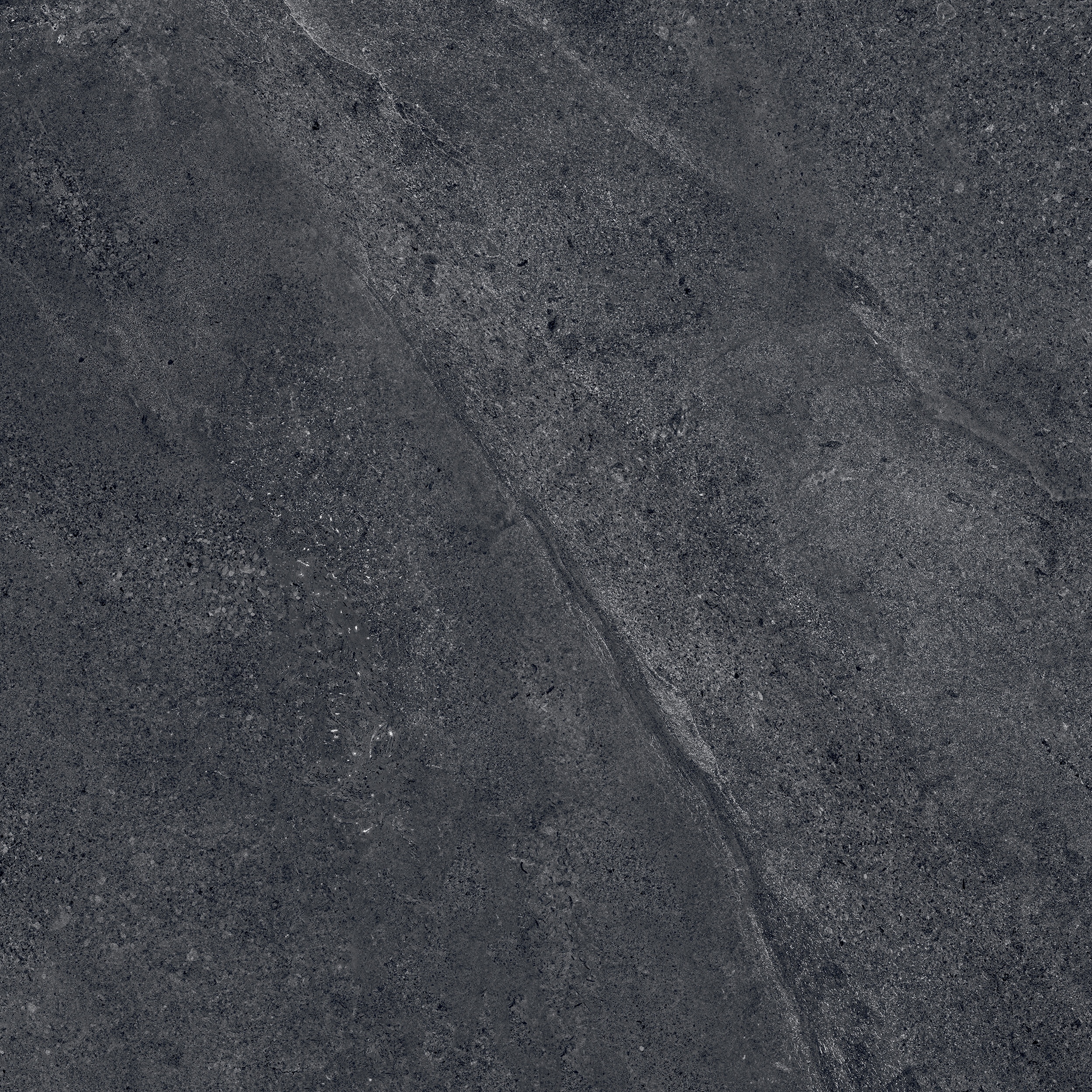 60x60 cm Fliese Natursteinoptik Sant Agostino Bergstone Black Steinoptik dunkelgrau schwarz