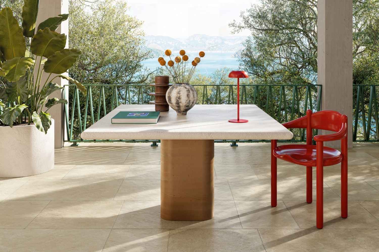 Bodenfliesen-Set Römischer Verband Natursteinoptik | fertiges Set mit verschiedenen Größen | "Contrada Valente Trani"