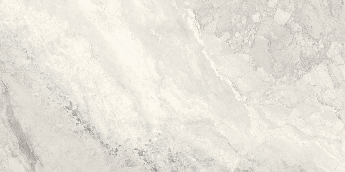 Fliese Marmoroptik grau marmoriert 60x120 cm glänzend "Mystic Pearl poliert"