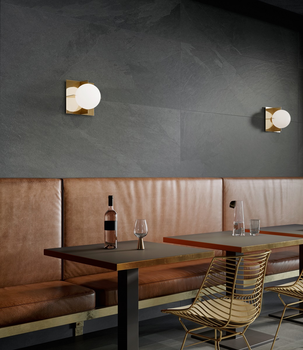 Fliese Steinoptik schwarz Unionstone Mustang Sant Agostino