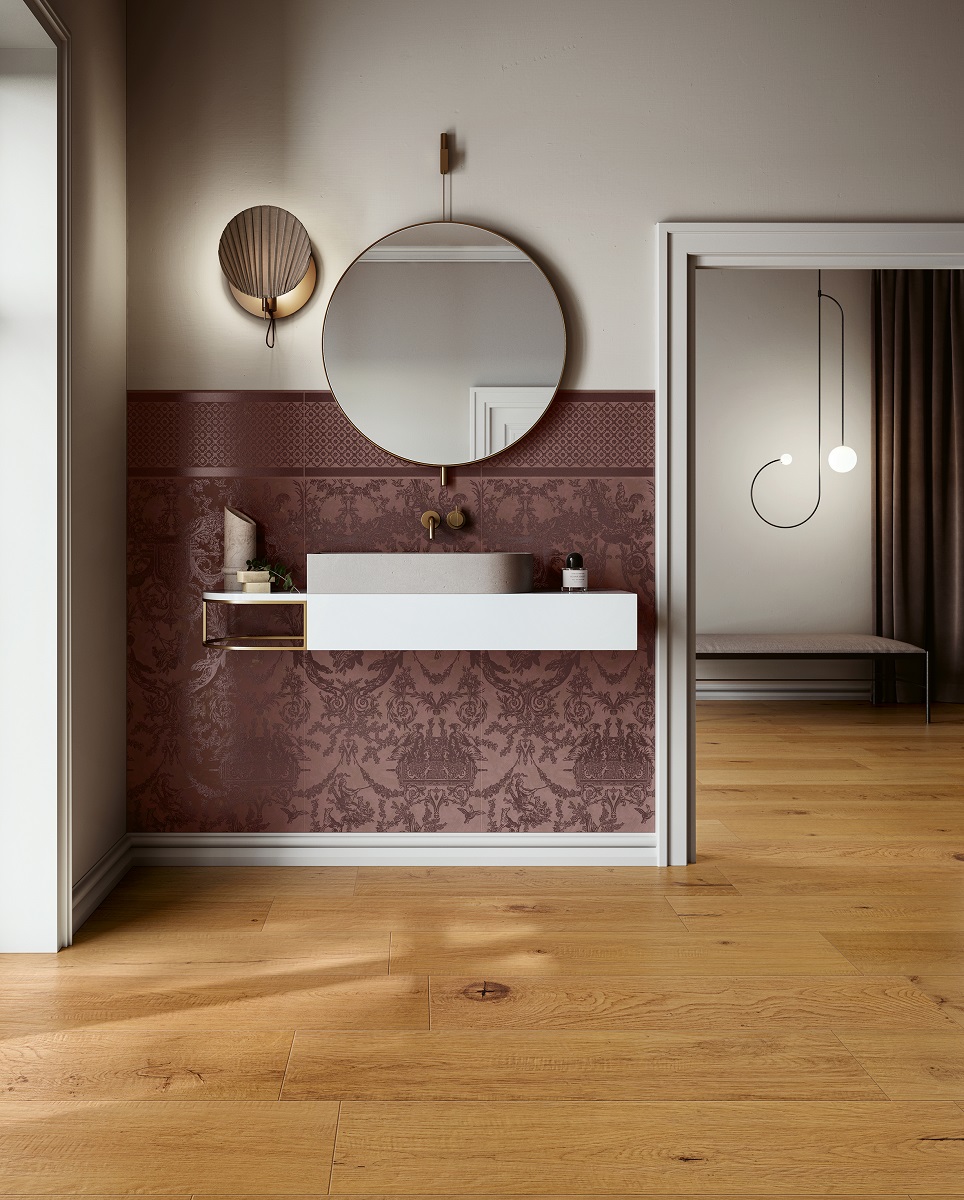 Fliese Holzoptik warme Eiche I Roveri Rovere Intenso