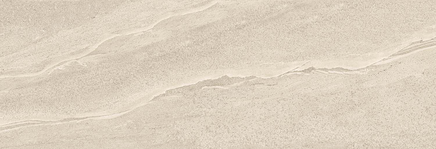 Wandfliese Sandstein-Optik beige 33,3 x 100 cm "Eddystone Arena" Feinsteinzeug rektifiziert