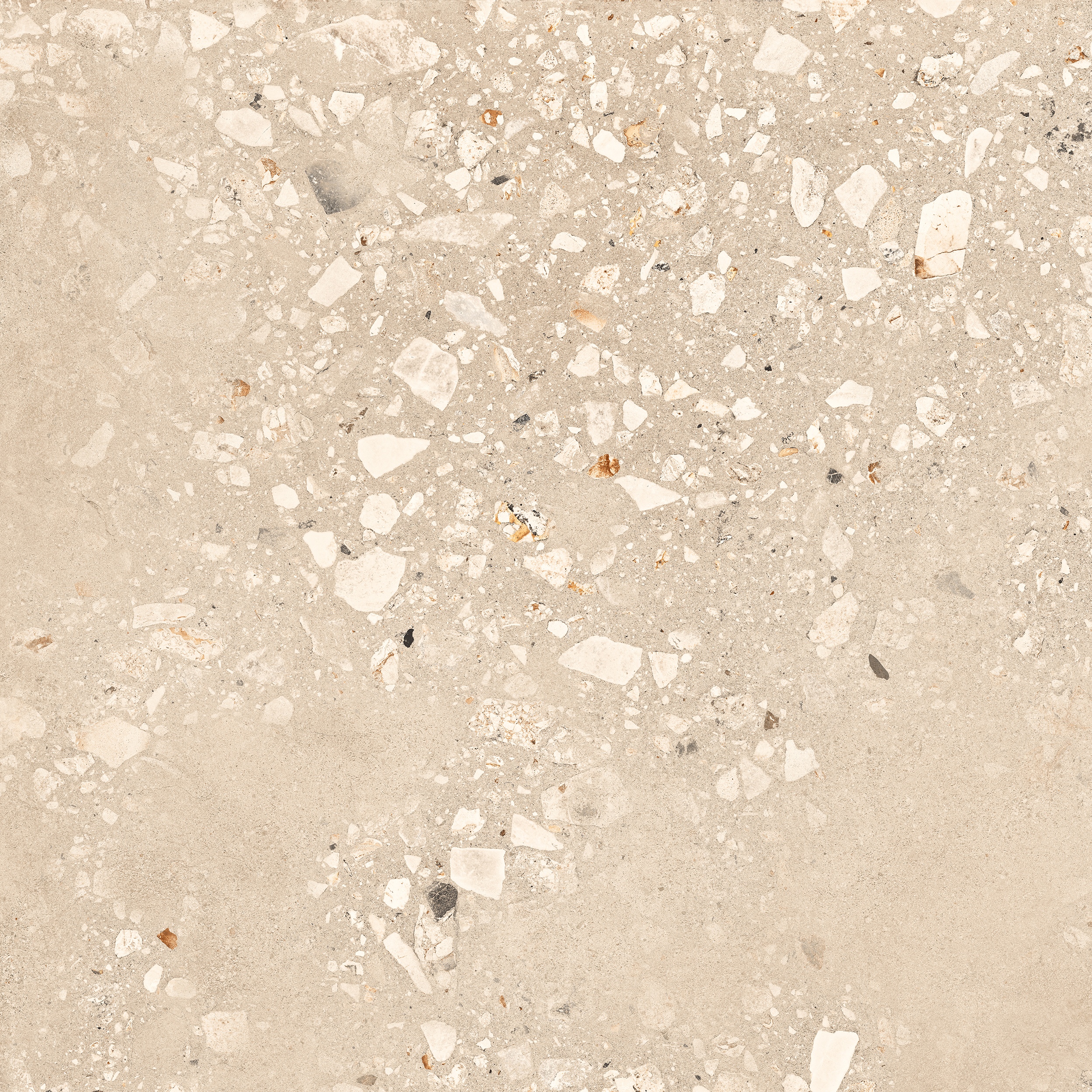 90x90 cm Fliese Terrazzo-Optik Logico Cosmo Sand Sant Agostino beige