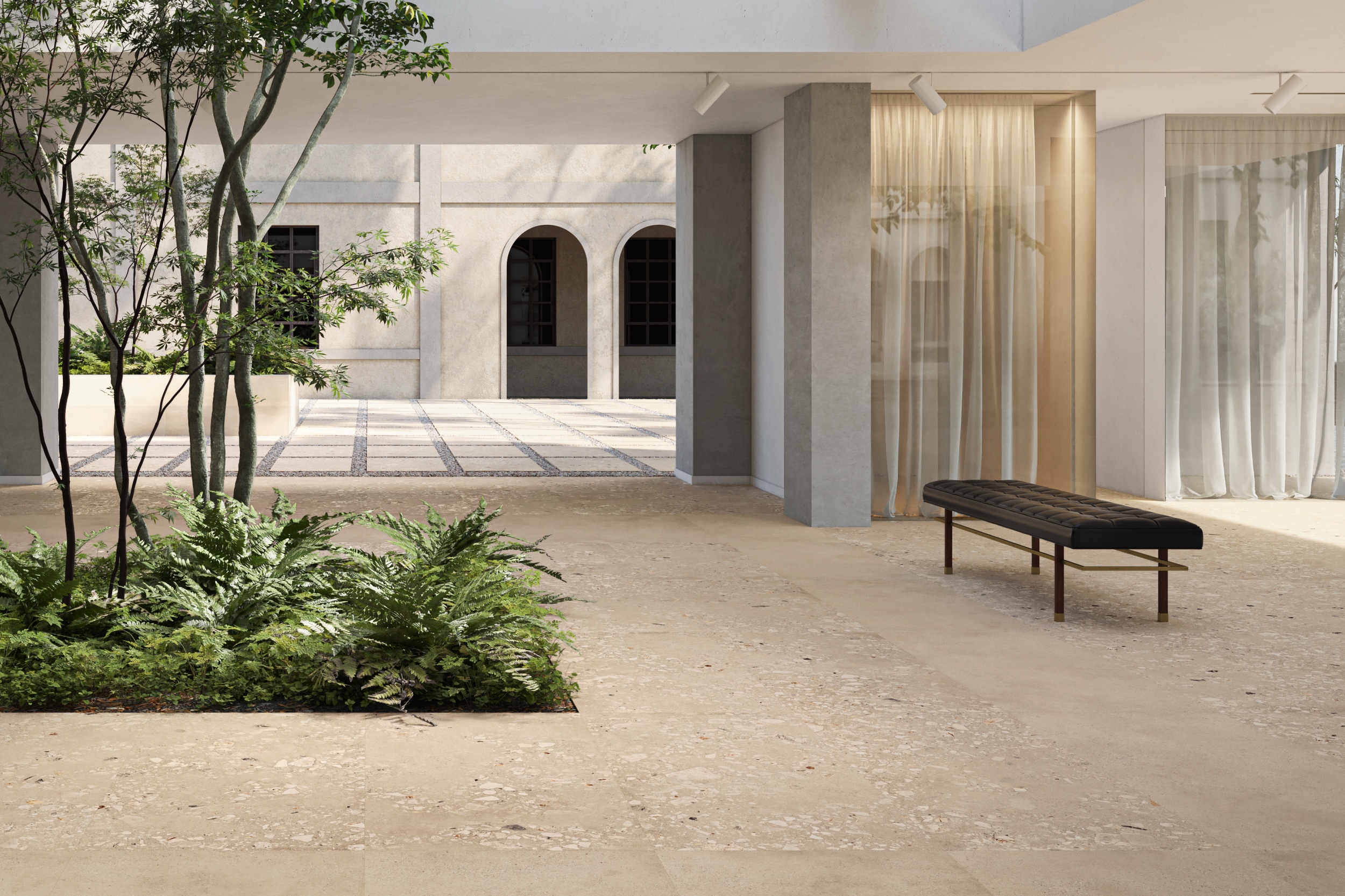 Fliese Terrazzo-Optik Logico Cosmo Sand Sant Agostino beige