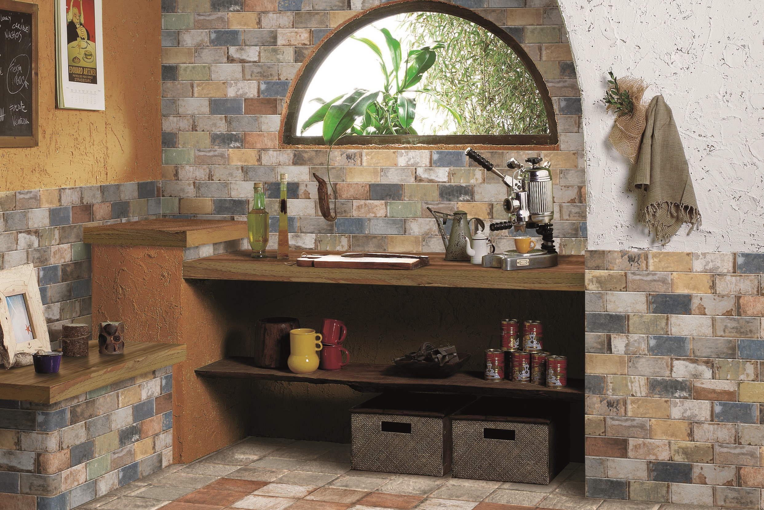 Fliese Vintage Dekor Retro bunt "CIR Old Havana Mix" bunter Farbenmix nach Zufall