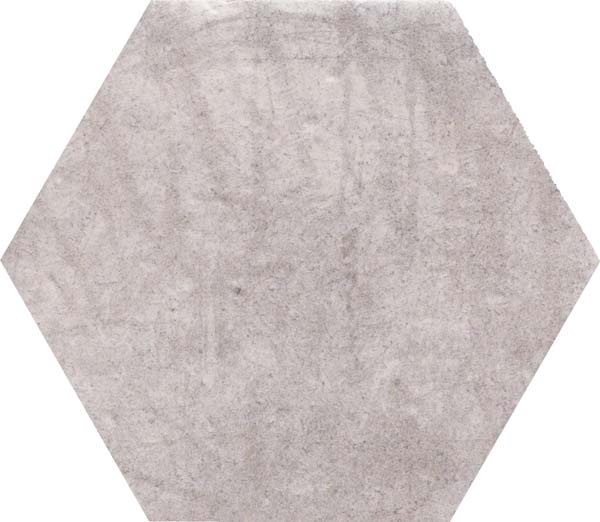 Fliese Sechseck Hexagon Vintage Rustikal grau 24x27,7cm "New Orleans Bourbon Street" CIR