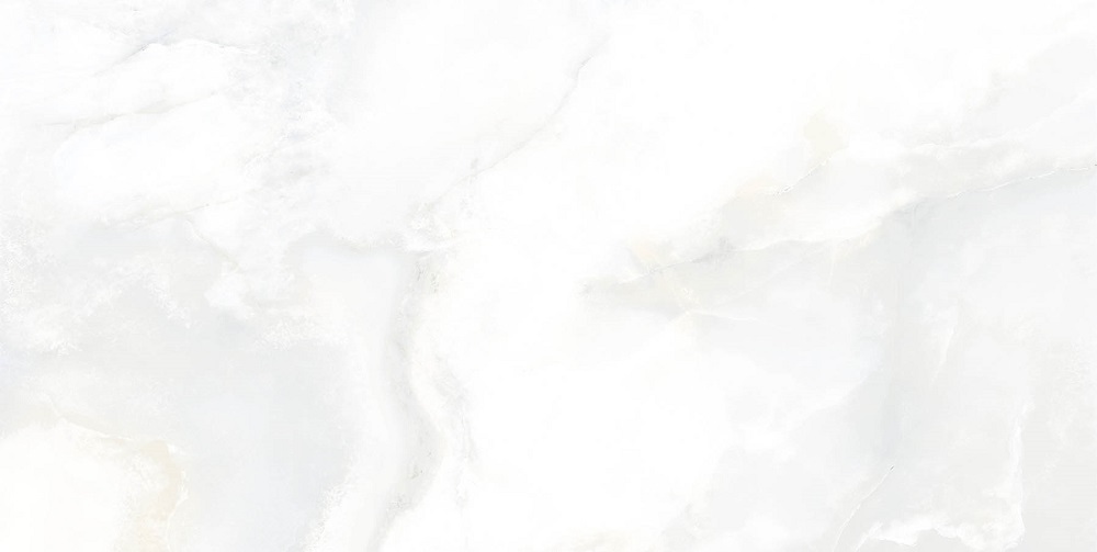 Fliese Achat-Optik weiß marmoriert glänzend poliert "Onix White" rektifiziert