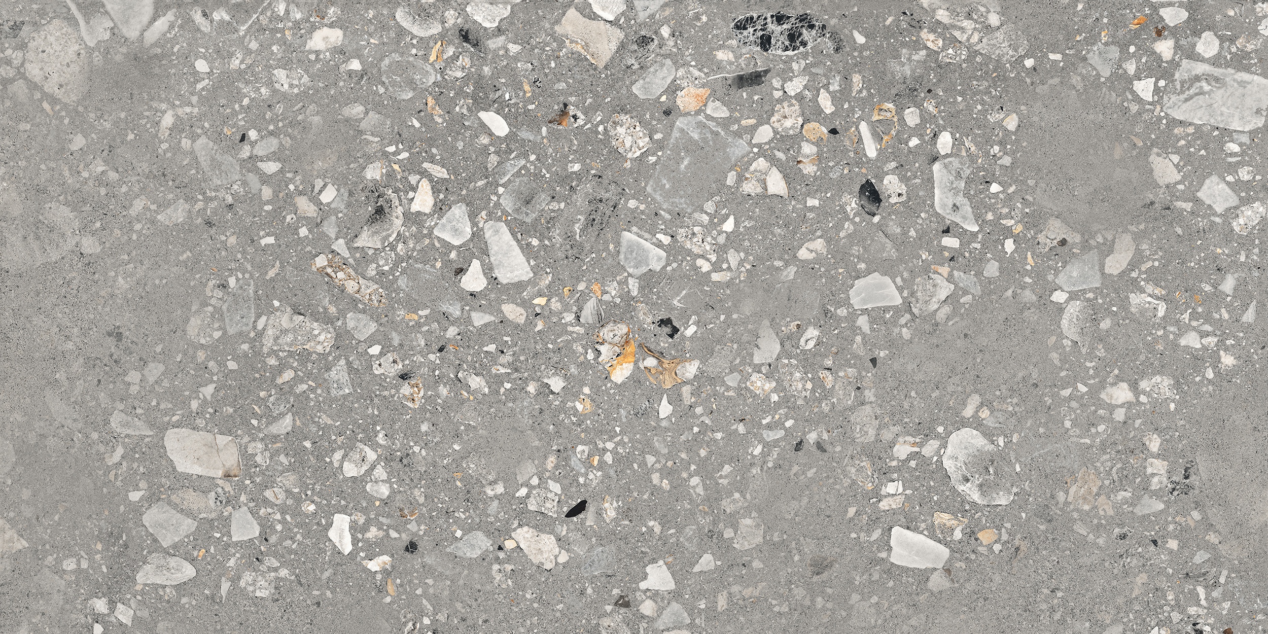 60x120 cm Fliese Terrazzo-Optik Logico Cosmo Grey Sant Agostino grau