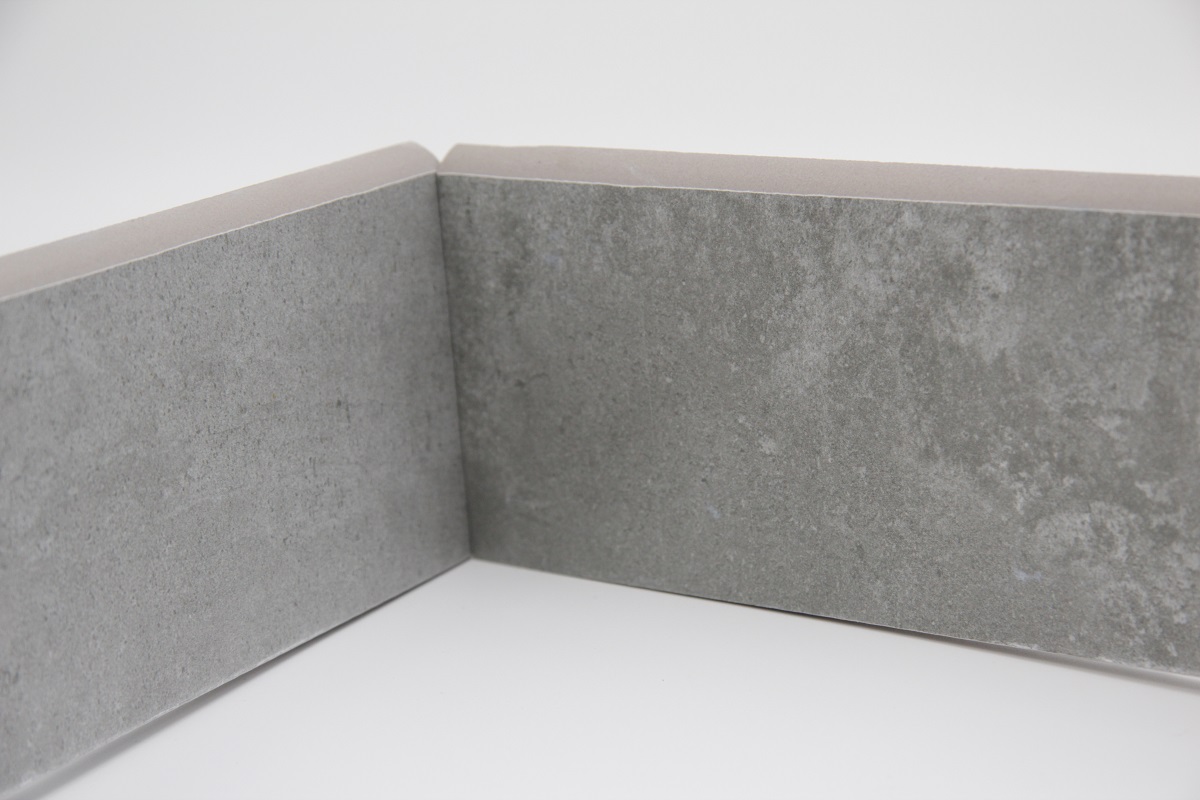 Fliesensockel Betonoptik 9x60 cm "Ground Gris" Zementoptik grau