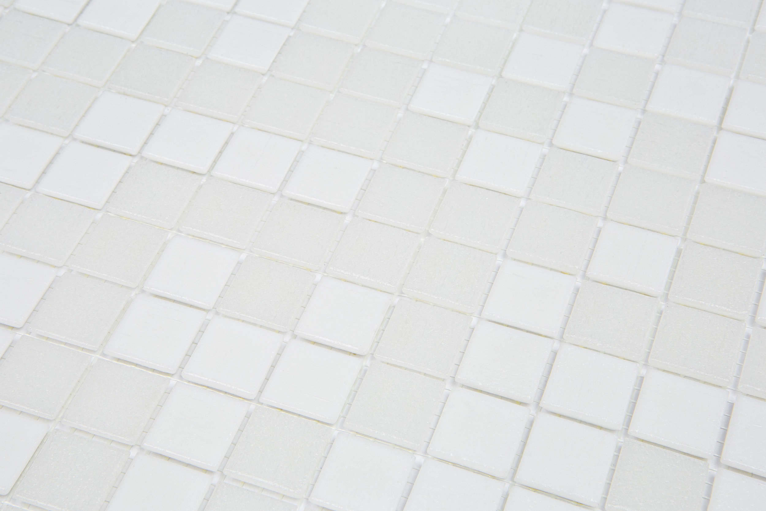 Bisazza Ghiaccio Mosaikfliesen weiß Mosaik Fliesen Dusche Luxus Italien italienisch