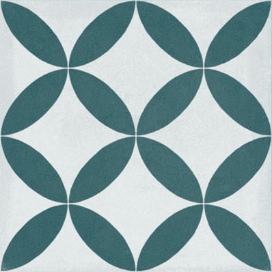 Fliese Patchwork Dekor Zementoptik blau Contrasti Ottanio Decoro Mix Ragno by Marazzi